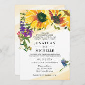 鮮やかフローラクリスチャン結婚ズ 招待状 (正面/裏面)