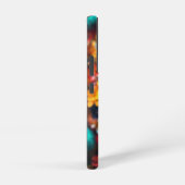 鮮やかフローラグローデザイン SAMSUNG GALAXYケース (右側面)