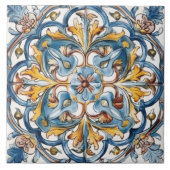 鮮やかフローラタイルデザイン タイル (正面)