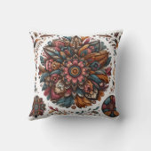 鮮やかフローラデザイン クッション (裏面)