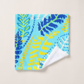 鮮やかフローラデザイン バスタオルセット (ウォッシュタオル)