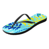 鮮やかフローラデザイン ビーチサンダル (アングル)