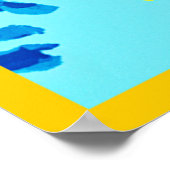 鮮やかフローラデザイン ポスター (角)