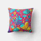 鮮やかフローラハート クッション (裏面)