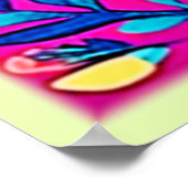 鮮やかフローラハート ポスター (角)