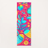 鮮やかフローラハート ヨガマット (正面)