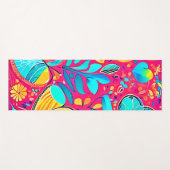 鮮やかフローラハート ヨガマット (正面(横))