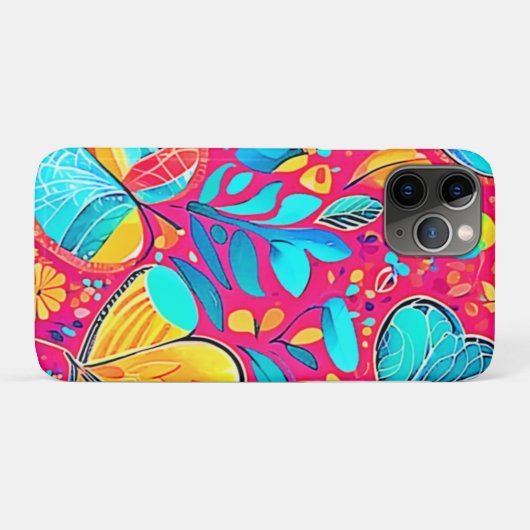 鮮やかフローラハート Case-Mate iPhoneケース (裏面(横))