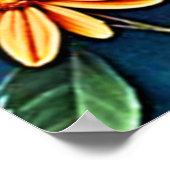 鮮やかフローラファンタジーデザイン ポスター (角)