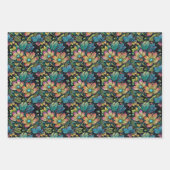 鮮やかフローラファンタジー ラッピングペーパーシート (正面3)