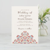 鮮やかフローラフレグランスディライトマンダラ結婚ズ 招待状 (スタンド正面)