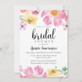 鮮やかフローラブライダルシャワー招待状 招待状 (正面)
