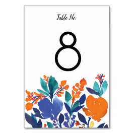 鮮やかフローラブロッサムテーブル番号 テーブルナンバー