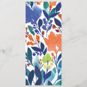 鮮やかフローラブロッサムメニューカード メニュー (裏面)