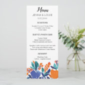 鮮やかフローラブロッサムメニューカード メニュー (スタンド正面)