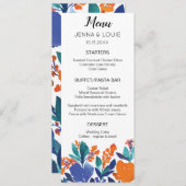 鮮やかフローラブロッサムメニューカード メニュー (正面/裏面)