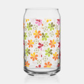 鮮やかフローラモザイク缶ガラス ガラス缶 (右)