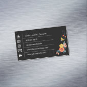 鮮やかフローラワイルドフラワー&ハニービー マグネット名刺 (インサイチュ)