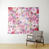 鮮やかフローラ写真の背景 タペストリー (インサイチュ(横))