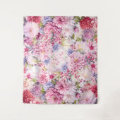 鮮やかフローラ写真の背景 タペストリー (正面)