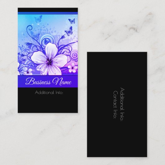 鮮やかフローラ名刺2 名刺 (正面/裏面)