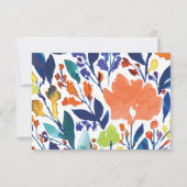 鮮やかフローラ披露宴カード 招待状 (裏面)
