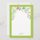 鮮やかフローラ招待状 招待状 (裏面)