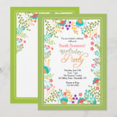 鮮やかフローラ招待状 招待状 (正面/裏面)