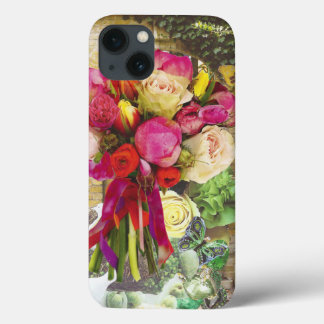 鮮やかフローラ携帯ケース iPhone 13ケース