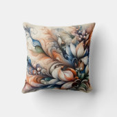 鮮やかフローラ旋回アートワーク クッション (裏面)