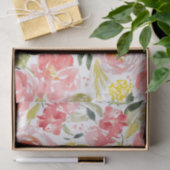 鮮やかフローラ水彩模様 薄葉紙 (ギフト)