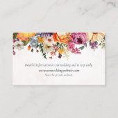 鮮やかフローラ水結婚色の詳細 エンクロージャーカード (正面)