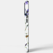 鮮やかフローラ水色パターン Case-Mate iPhoneケース (裏面 / 左)
