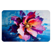 鮮やかフローラ爆発抽象芸術フラワーアート マグネット (横)