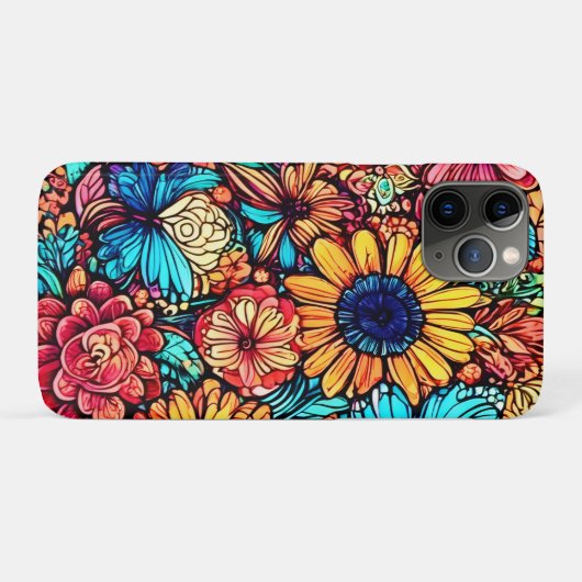 鮮やかフローラ爆発 Case-Mate iPhoneケース (裏面(横))