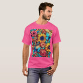 鮮やかフローラ爆発 Tシャツ (正面フル)