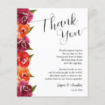 鮮やかフローラ結婚のプレートありがとう