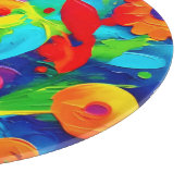 鮮やかフローラ絵を描ファンタジー カッティングボード (角)