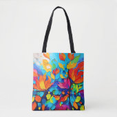 鮮やかフローラ絵を描交響曲 トートバッグ (正面)
