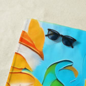 鮮やかフローラ絵を描交響曲 ビーチタオル (インサイチュ)