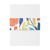 鮮やかフローラ花見腹バンド 招待状ベリーバンド (裏面例)