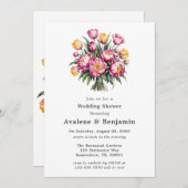 鮮やかフローラ調和ウェディングシャワー 招待状 (正面/裏面)