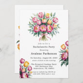 鮮やかフローラ調和バチェロレッテ 招待状 (正面/裏面)
