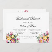 鮮やかフローラ調和リハーサル夕食会 招待状 (正面/裏面)