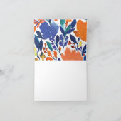 鮮やかフローラ開花サンキューカード 招待状 (内部)