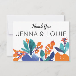 鮮やかフローラ開花サンキューカード 招待状