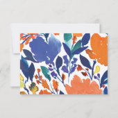 鮮やかフローラ開花サンキューカード 招待状 (裏面)