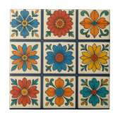 鮮やかフローラ開花 タイル (正面)
