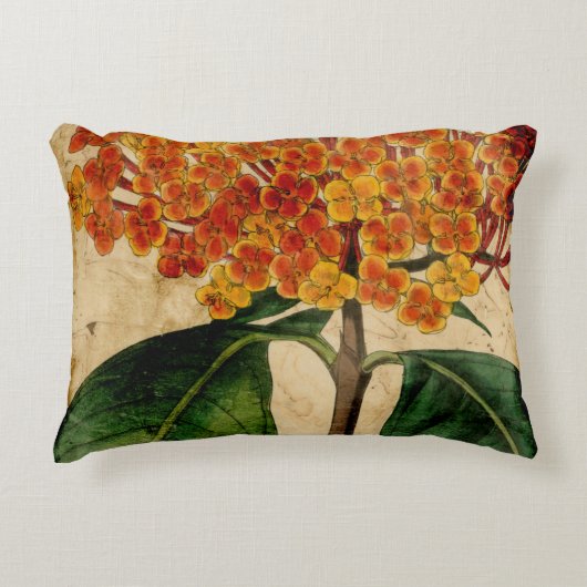 鮮やかフローラ アクセントクッション (正面)
