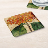 鮮やかフローラ スクエアペーパーコースター (アングル)